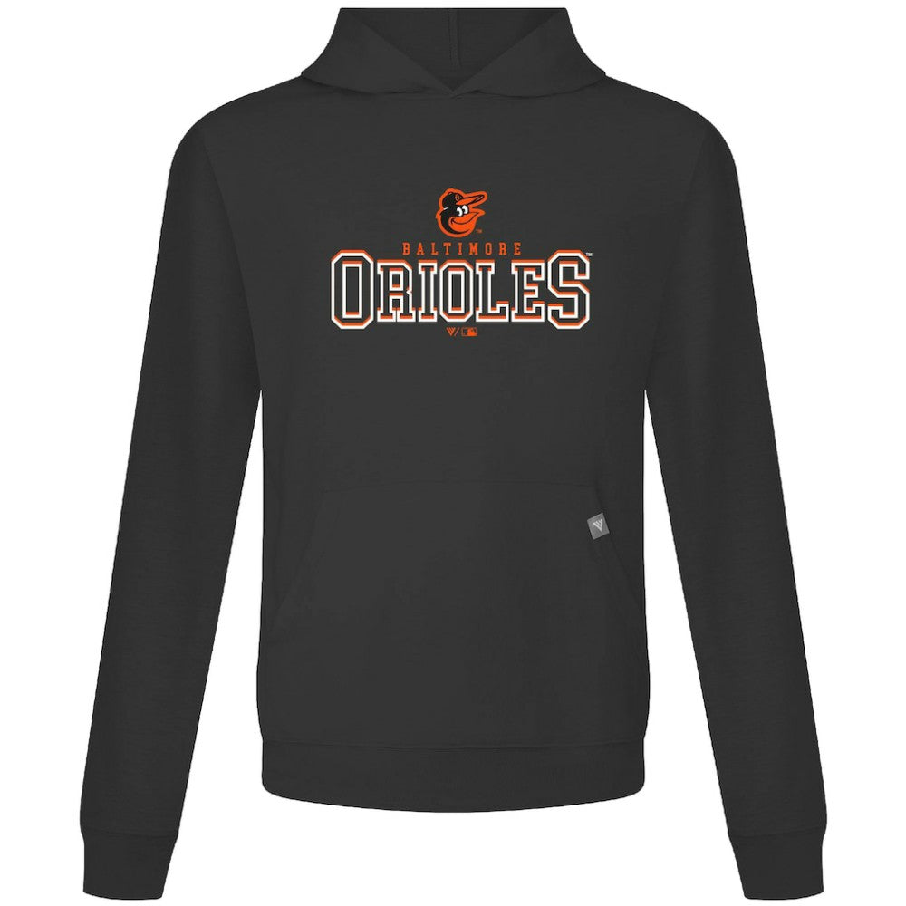 Black Baltimore Orioles Levelwear Relay Journey Pullover Hoodie