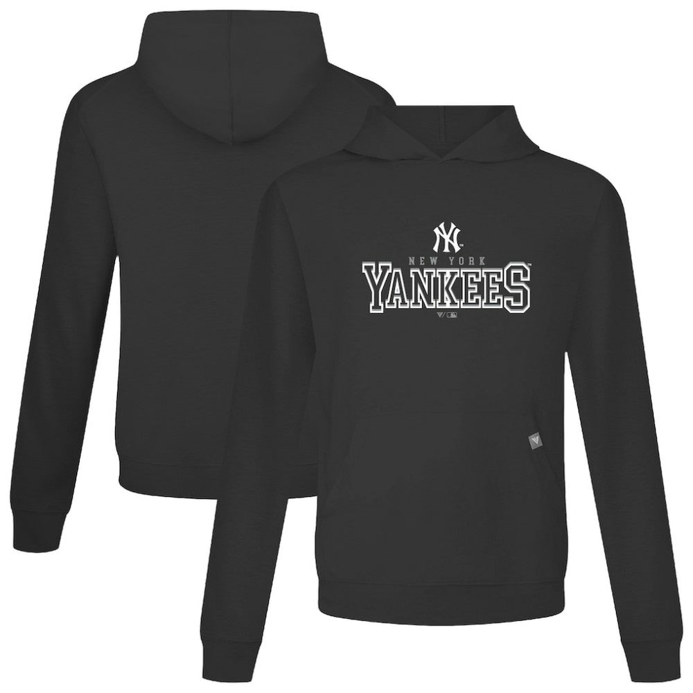 Black New York Yankees Levelwear Relay Journey Pullover Hoodie