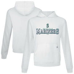 White Seattle Mariners Levelwear Relay Journey Pullover Hoodie