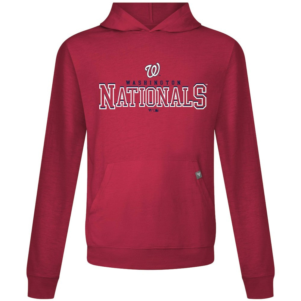 Red Washington Nationals Levelwear Relay Journey Pullover Hoodie