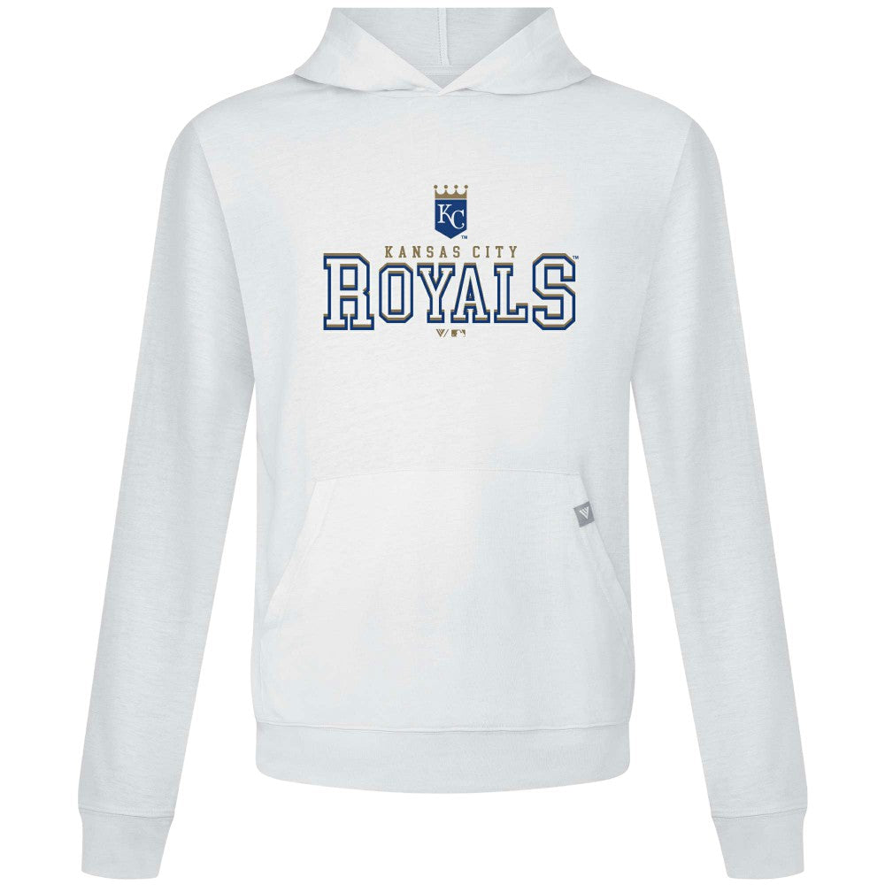 White Kansas City Royals Levelwear Relay Journey Pullover Hoodie