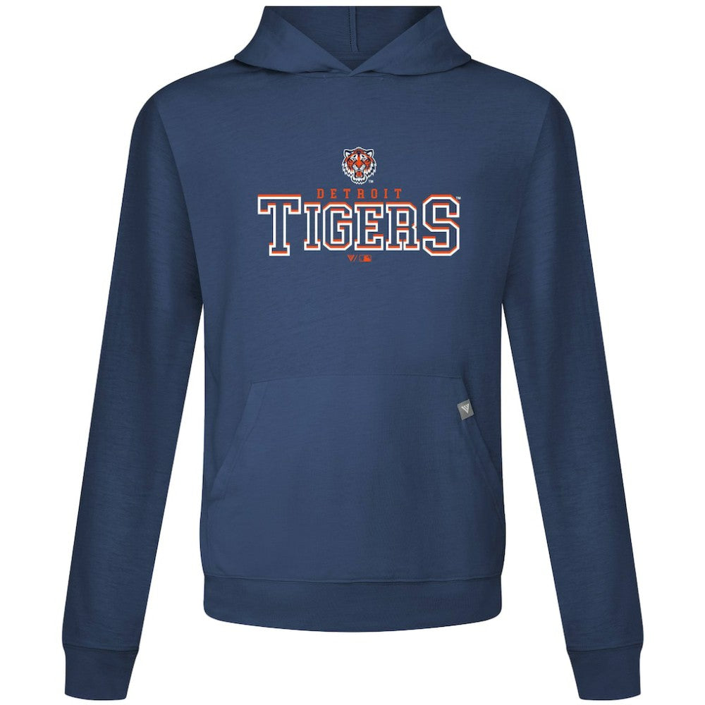 Navy Detroit Tigers Levelwear Relay Journey Pullover Hoodie