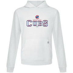 White Chicago Cubs Levelwear Relay Journey Pullover Hoodie
