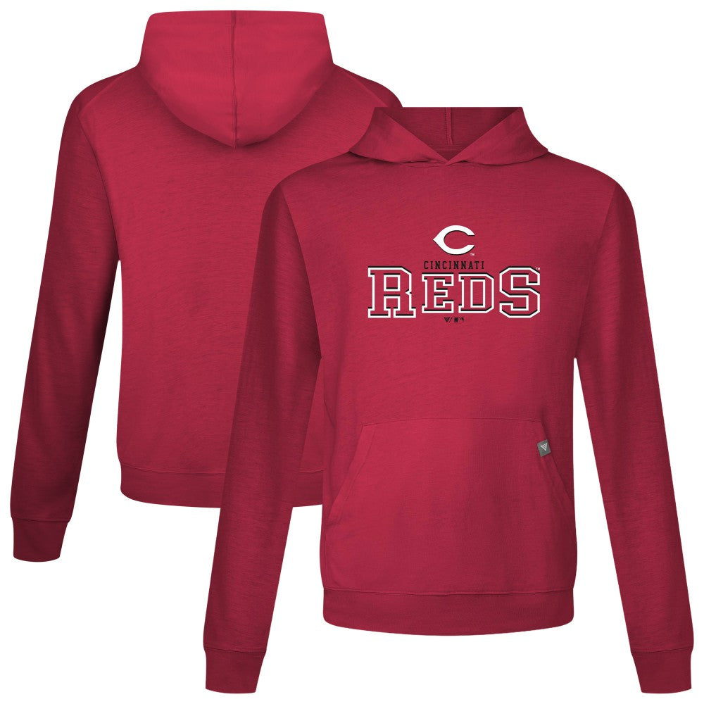 Red Cincinnati Reds Levelwear Relay Journey Pullover Hoodie
