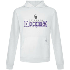 White Colorado Rockies Levelwear Relay Journey Pullover Hoodie