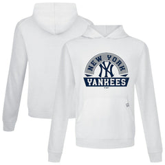 White New York Yankees Levelwear Relay Banner Arch Pullover Hoodie