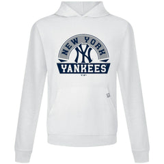 White New York Yankees Levelwear Relay Banner Arch Pullover Hoodie