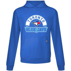 Royal Toronto Blue Jays Levelwear Relay Banner Arch Pullover Hoodie