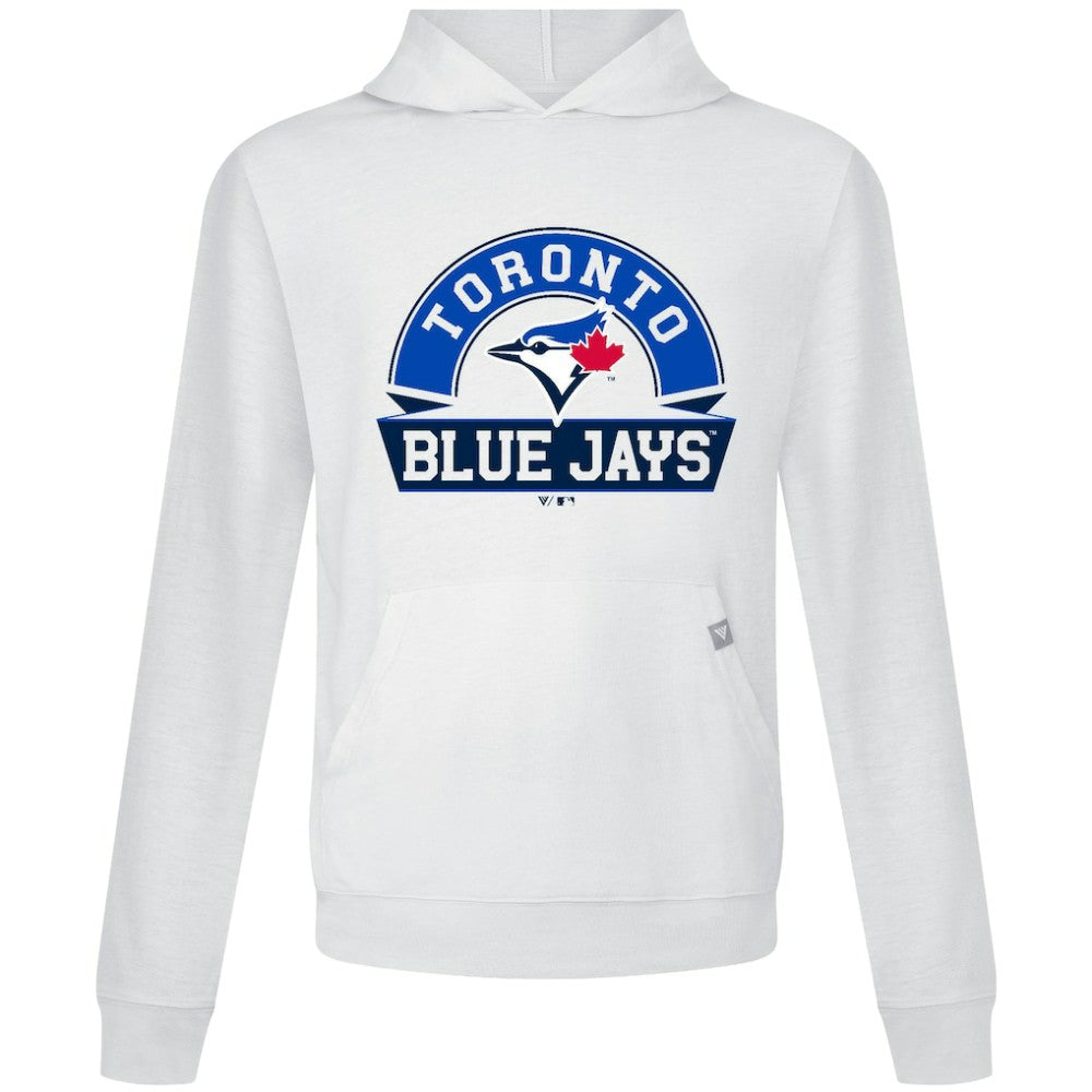 White Toronto Blue Jays Levelwear Relay Banner Arch Pullover Hoodie