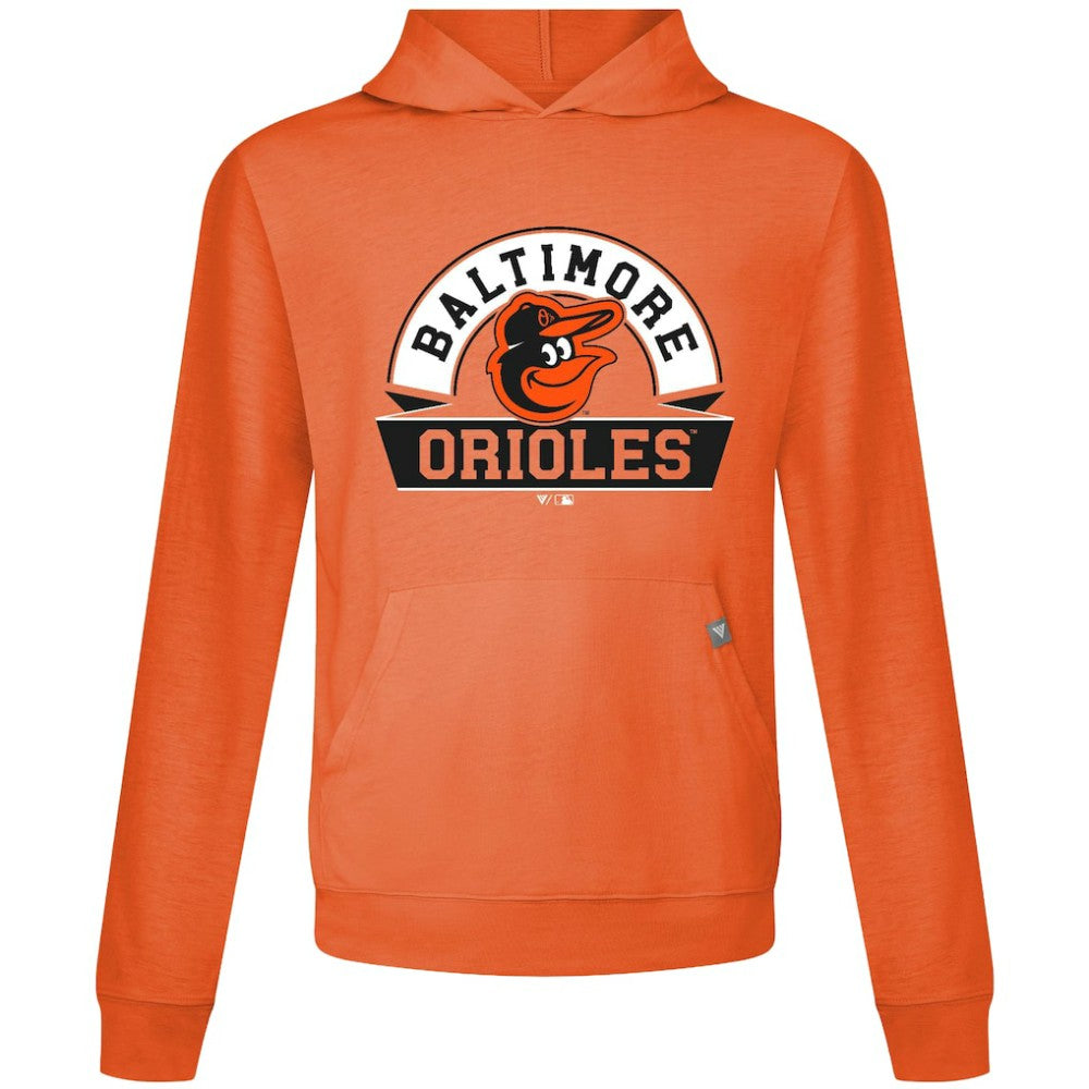 Orange Baltimore Orioles Levelwear Relay Banner Arch Pullover Hoodie