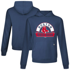 Navy Boston Red Sox Levelwear Relay Banner Arch Pullover Hoodie