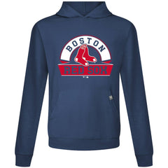 Navy Boston Red Sox Levelwear Relay Banner Arch Pullover Hoodie