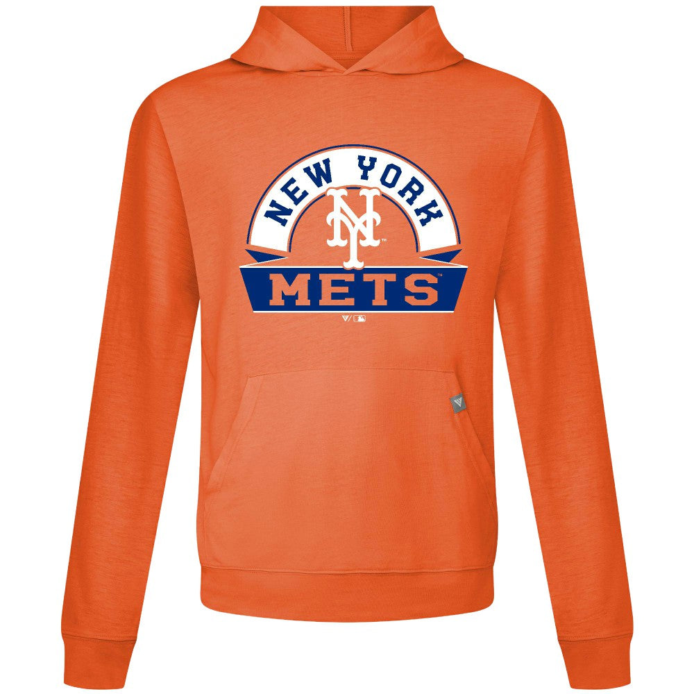 Orange New York Mets Levelwear Relay Banner Arch Pullover Hoodie
