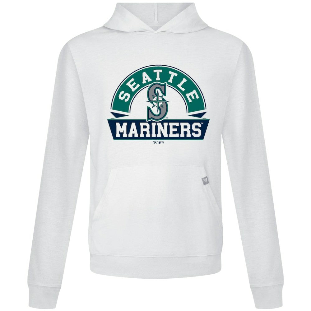 White Seattle Mariners Levelwear Relay Banner Arch Pullover Hoodie