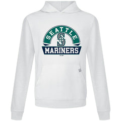 White Seattle Mariners Levelwear Relay Banner Arch Pullover Hoodie