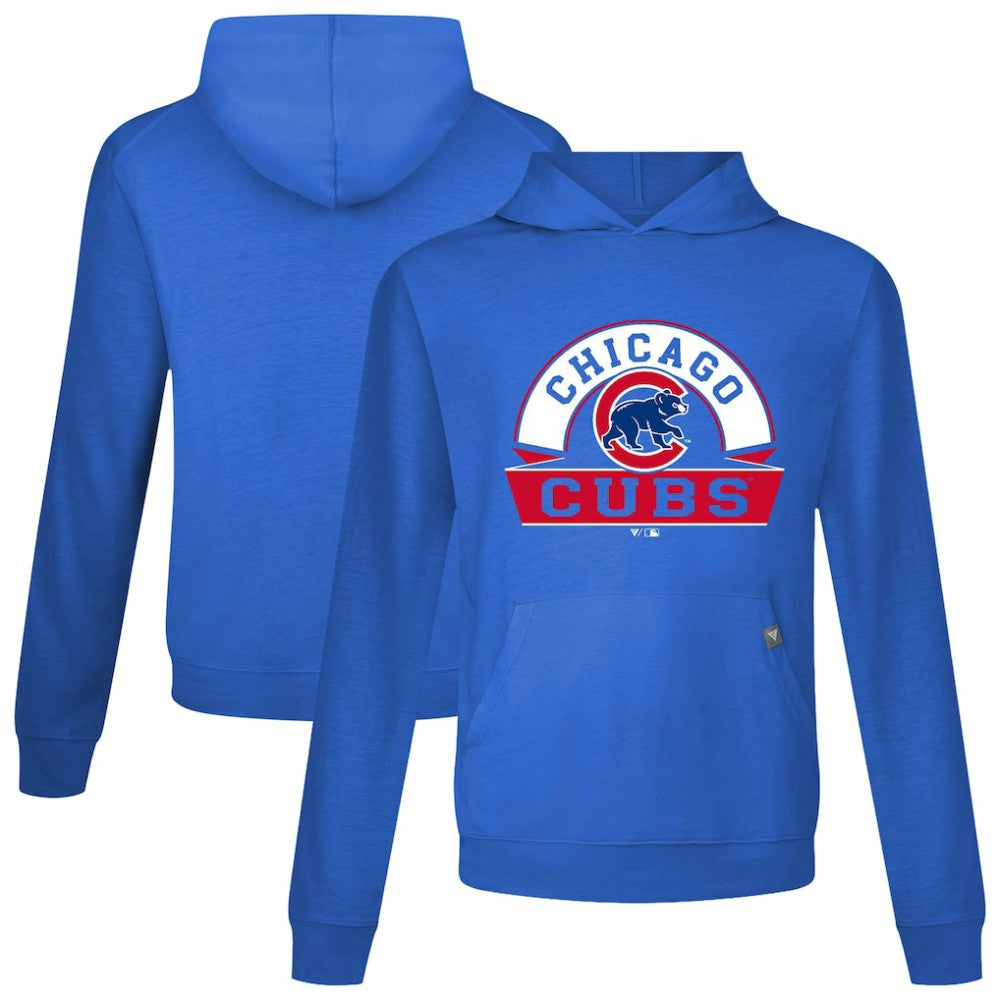 Royal Chicago Cubs Levelwear Relay Banner Arch Pullover Hoodie