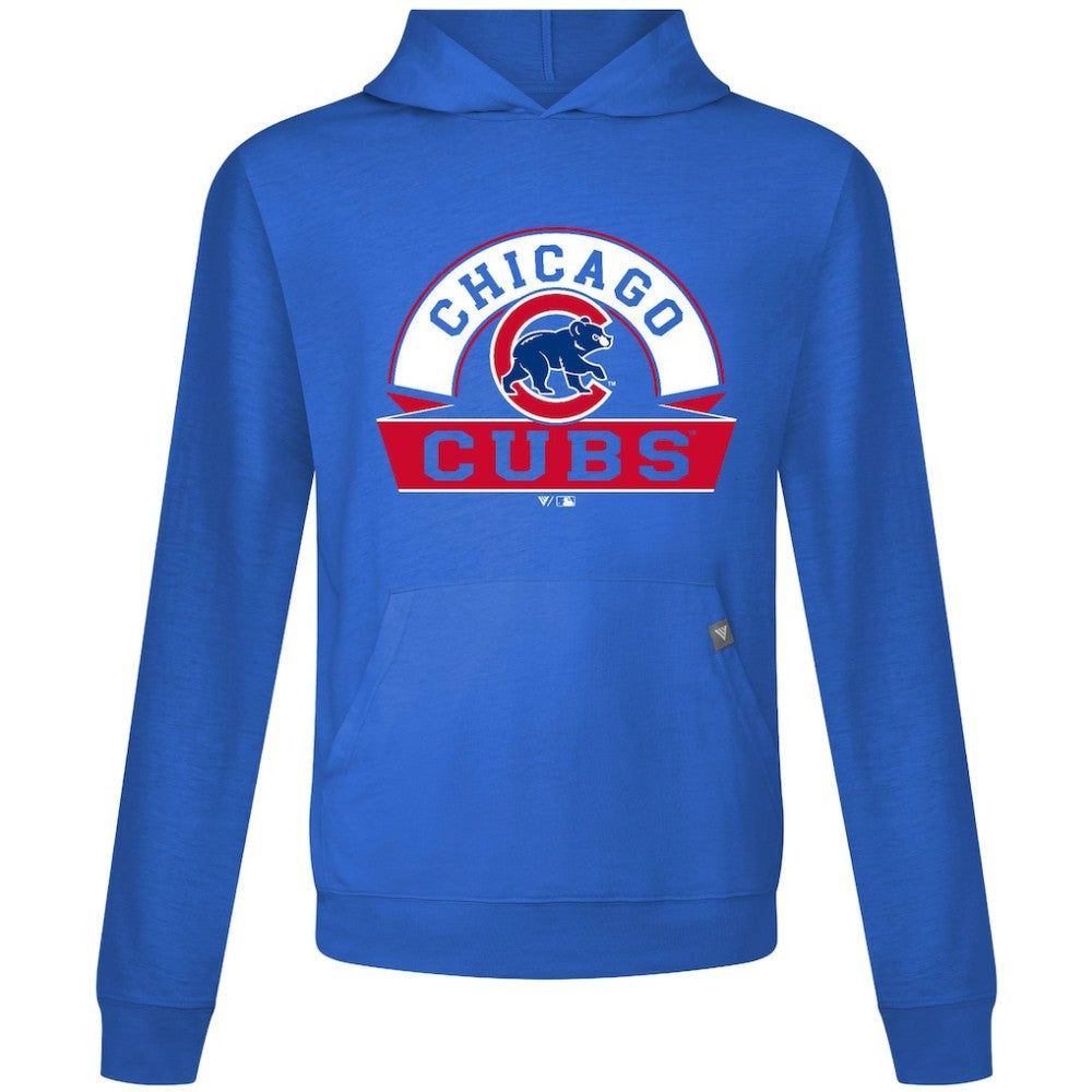 Royal Chicago Cubs Levelwear Relay Banner Arch Pullover Hoodie