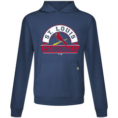 Navy St. Louis Cardinals Levelwear Relay Banner Arch Pullover Hoodie