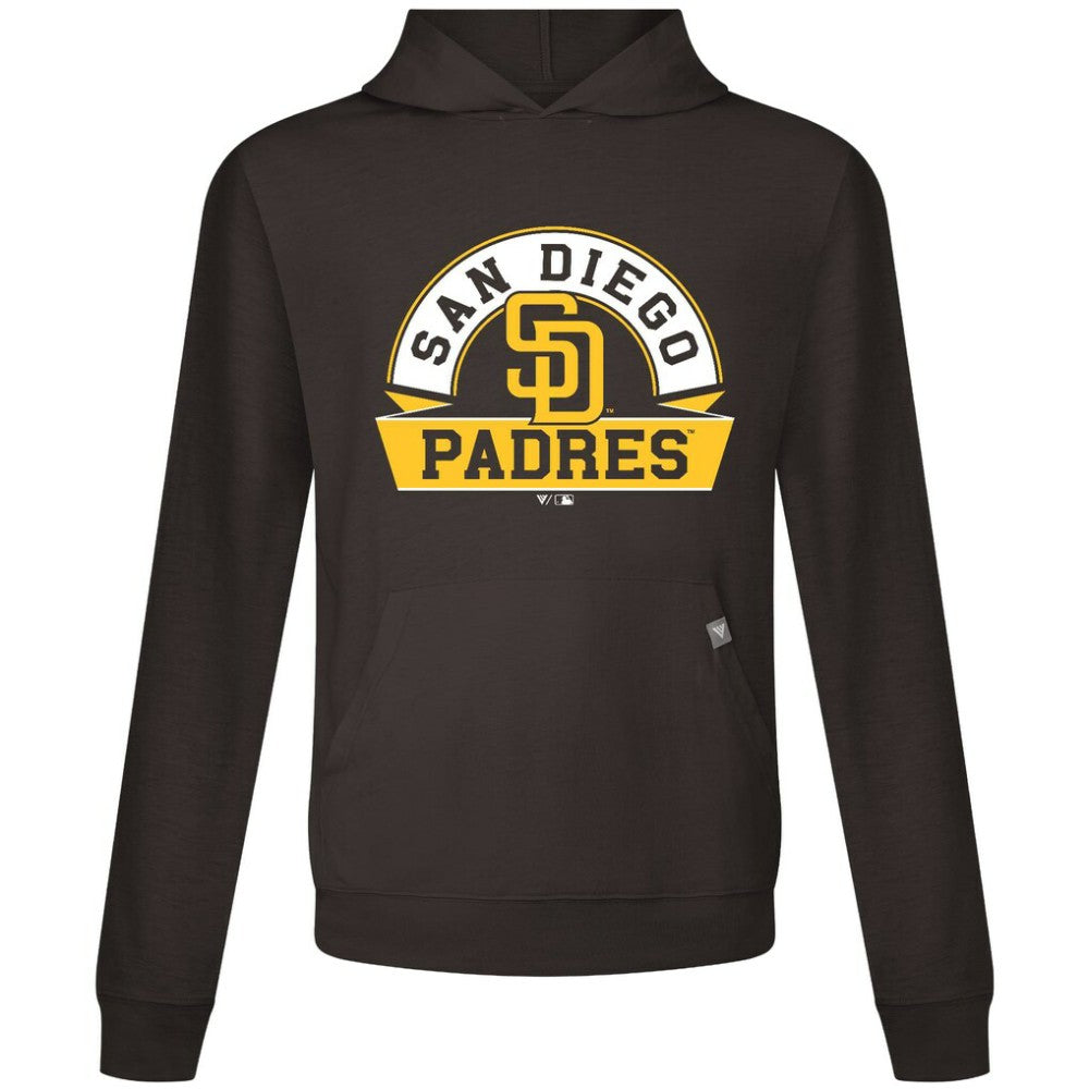 Brown San Diego Padres Levelwear Relay Banner Arch Pullover Hoodie