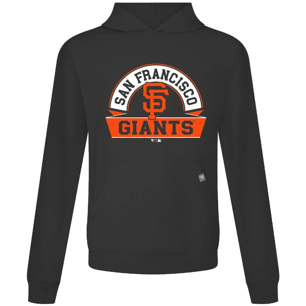 Black San Francisco Giants Levelwear Relay Banner Arch Pullover Hoodie