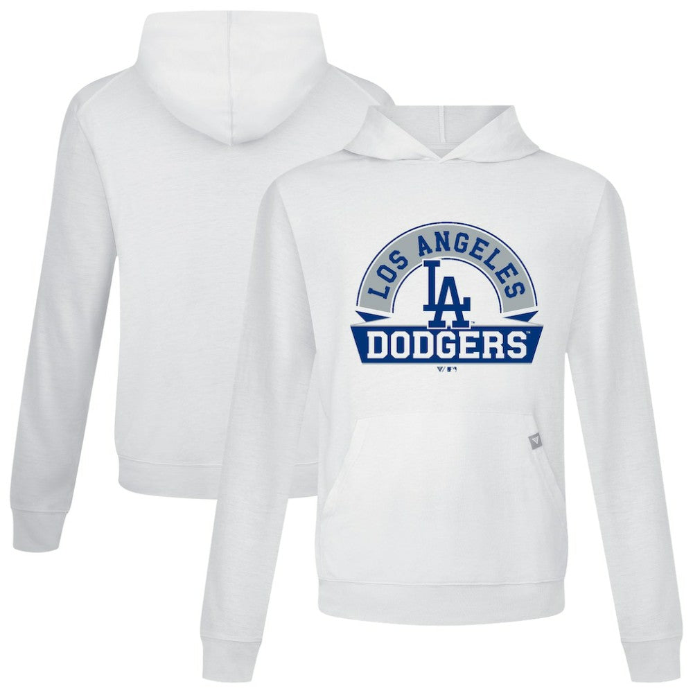 White Los Angeles Dodgers Levelwear Relay Banner Arch Pullover Hoodie