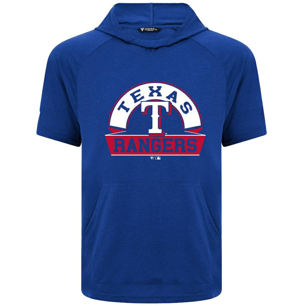 Royal Texas Rangers Levelwear Phase Banner Arch Hoodie T-Shirt