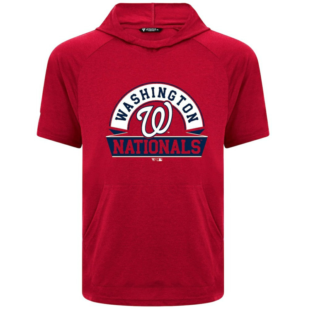 Red Washington Nationals Levelwear Phase Banner Arch Hoodie T-Shirt