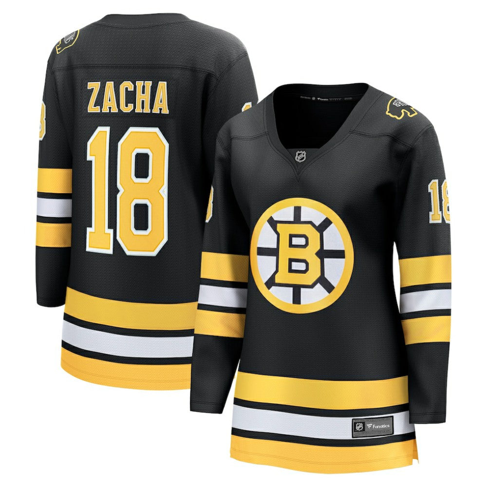 NHL Pavel Zacha Boston Bruins Fanatics Women's Home Breakaway Player Jersey