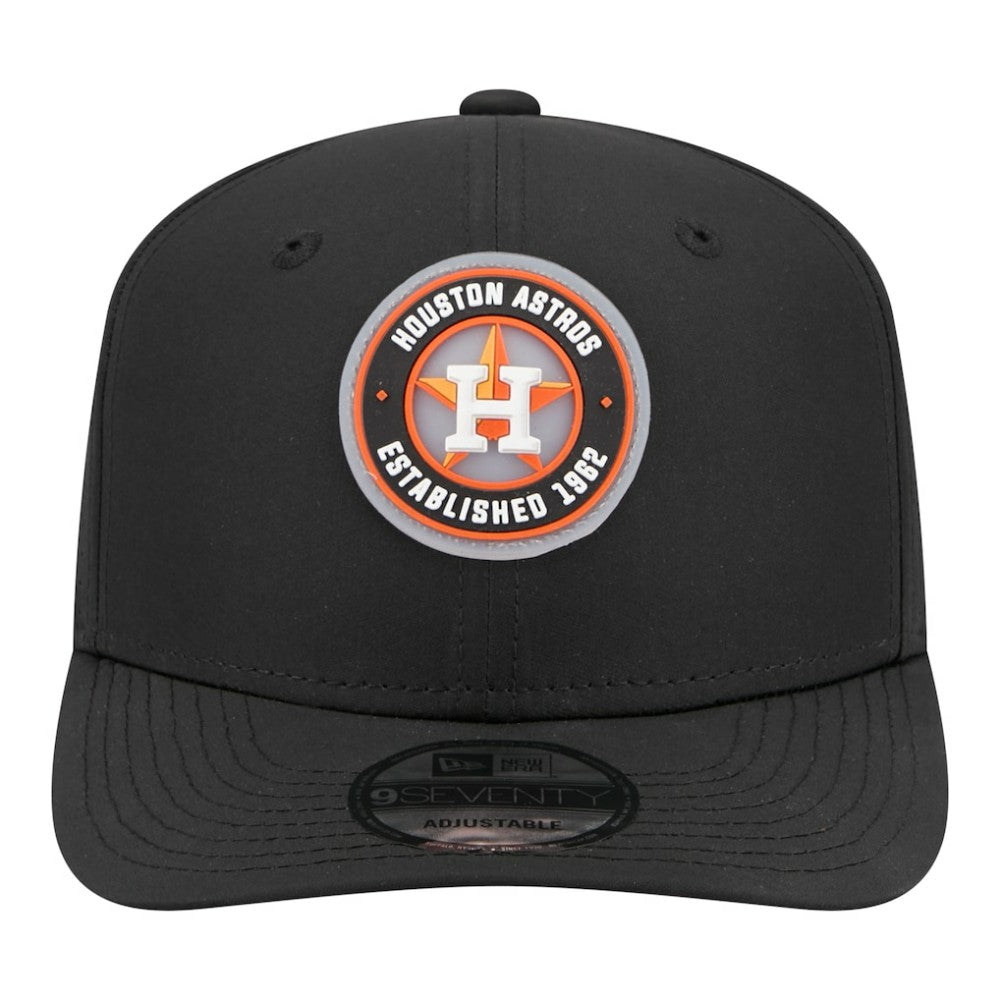 Black Houston Astros New Era Circle 9SEVENTY Adjustable Hat