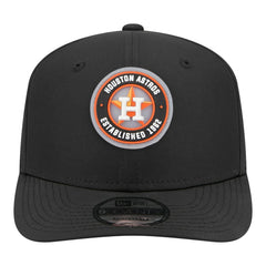 Black Houston Astros New Era Circle 9SEVENTY Adjustable Hat