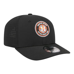 Black Houston Astros New Era Circle 9SEVENTY Adjustable Hat