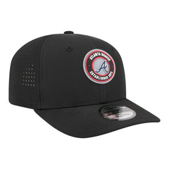 Black Atlanta Braves New Era Circle 9SEVENTY Adjustable Hat