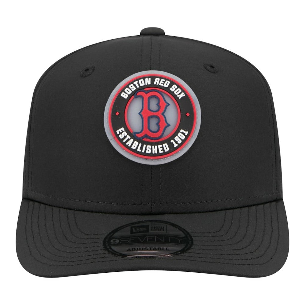 Black Boston Red Sox New Era Circle 9SEVENTY Adjustable Hat