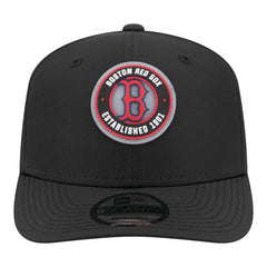 Black Boston Red Sox New Era Circle 9SEVENTY Adjustable Hat