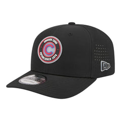 Black Chicago Cubs New Era Circle 9SEVENTY Adjustable Hat