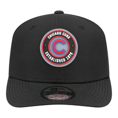 Black Chicago Cubs New Era Circle 9SEVENTY Adjustable Hat