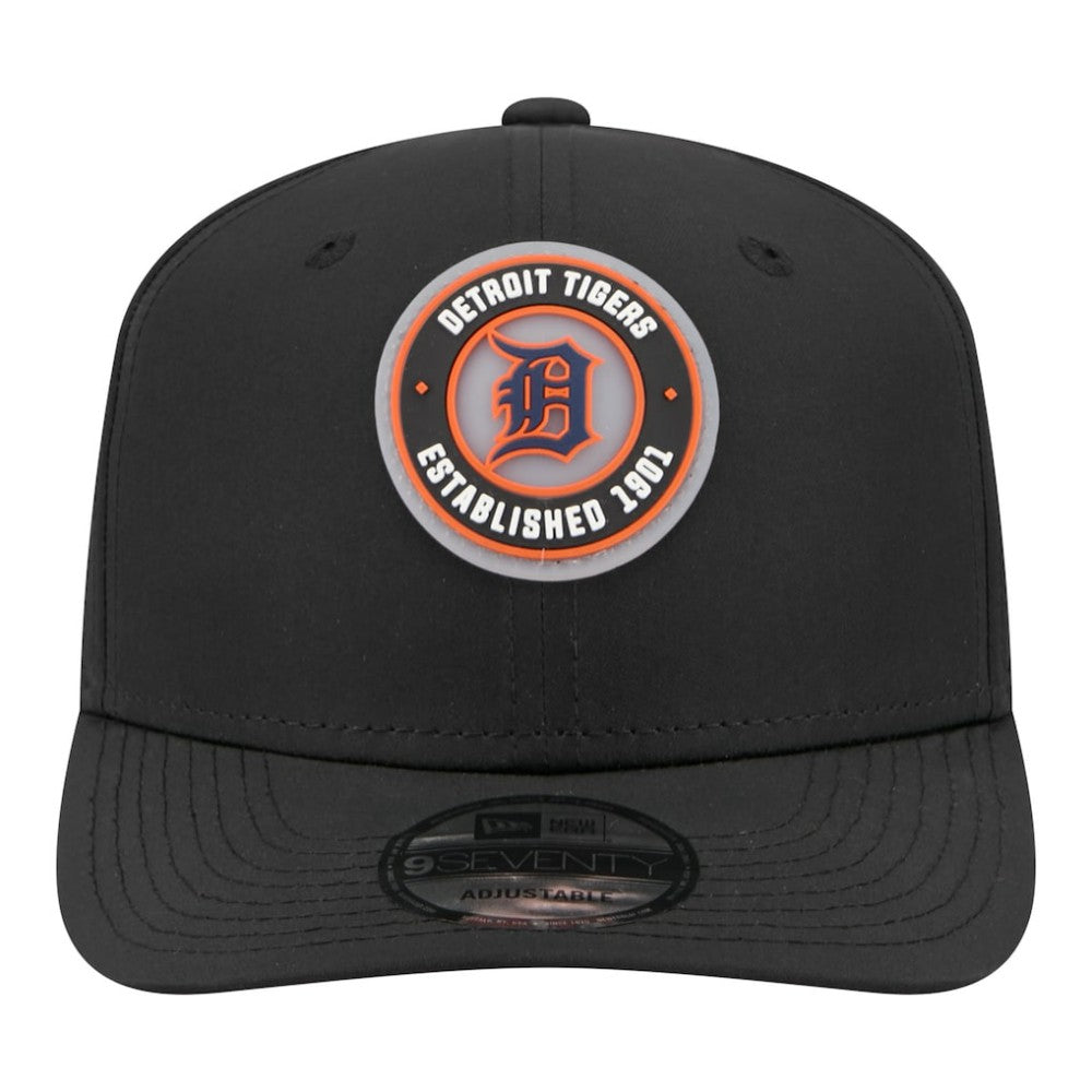 Black Detroit Tigers New Era Circle 9SEVENTY Adjustable Hat