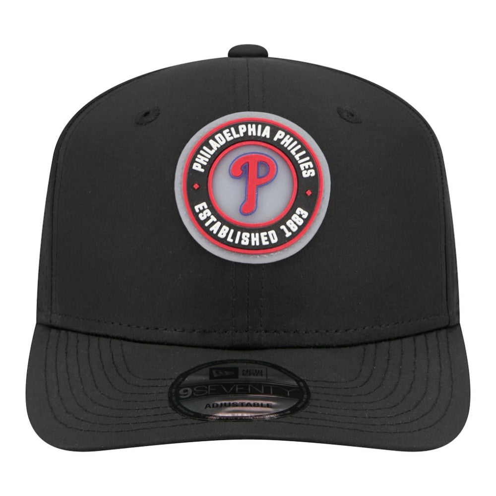 Black Philadelphia Phillies New Era Circle 9SEVENTY Adjustable Hat