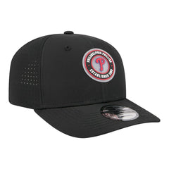 Black Philadelphia Phillies New Era Circle 9SEVENTY Adjustable Hat