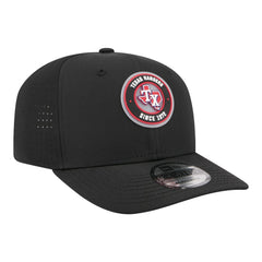 Black Texas Rangers New Era Circle 9SEVENTY Adjustable Hat