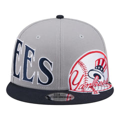 Gray/Navy New York Yankees New Era Stretched Two-Tone 9FIFTY Adjustable Hat