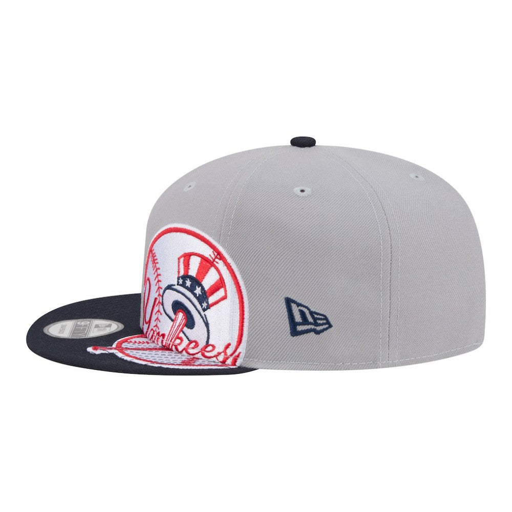 Gray/Navy New York Yankees New Era Stretched Two-Tone 9FIFTY Adjustable Hat