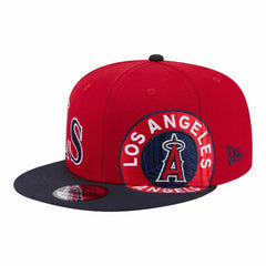 Red/Navy Los Angeles Angels New Era Stretched Two-Tone 9FIFTY Adjustable Hat