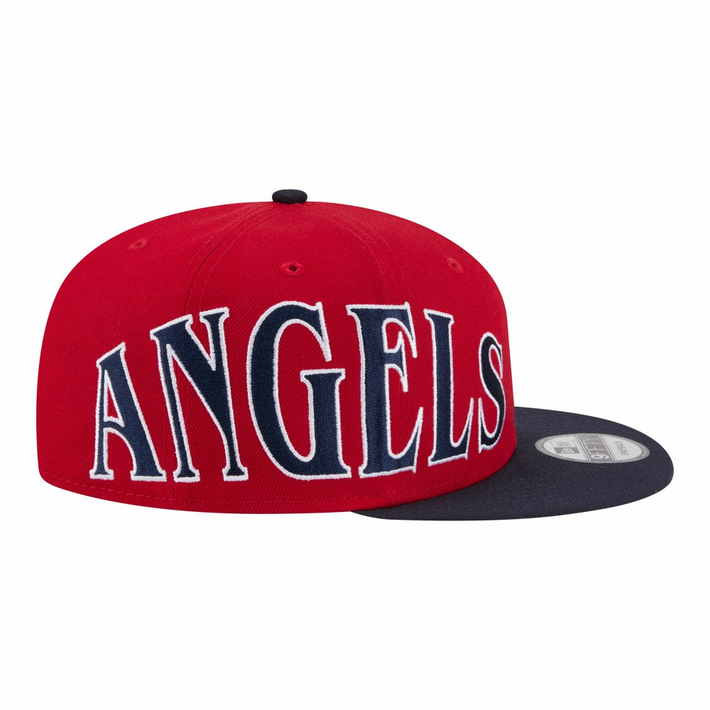 Red/Navy Los Angeles Angels New Era Stretched Two-Tone 9FIFTY Adjustable Hat