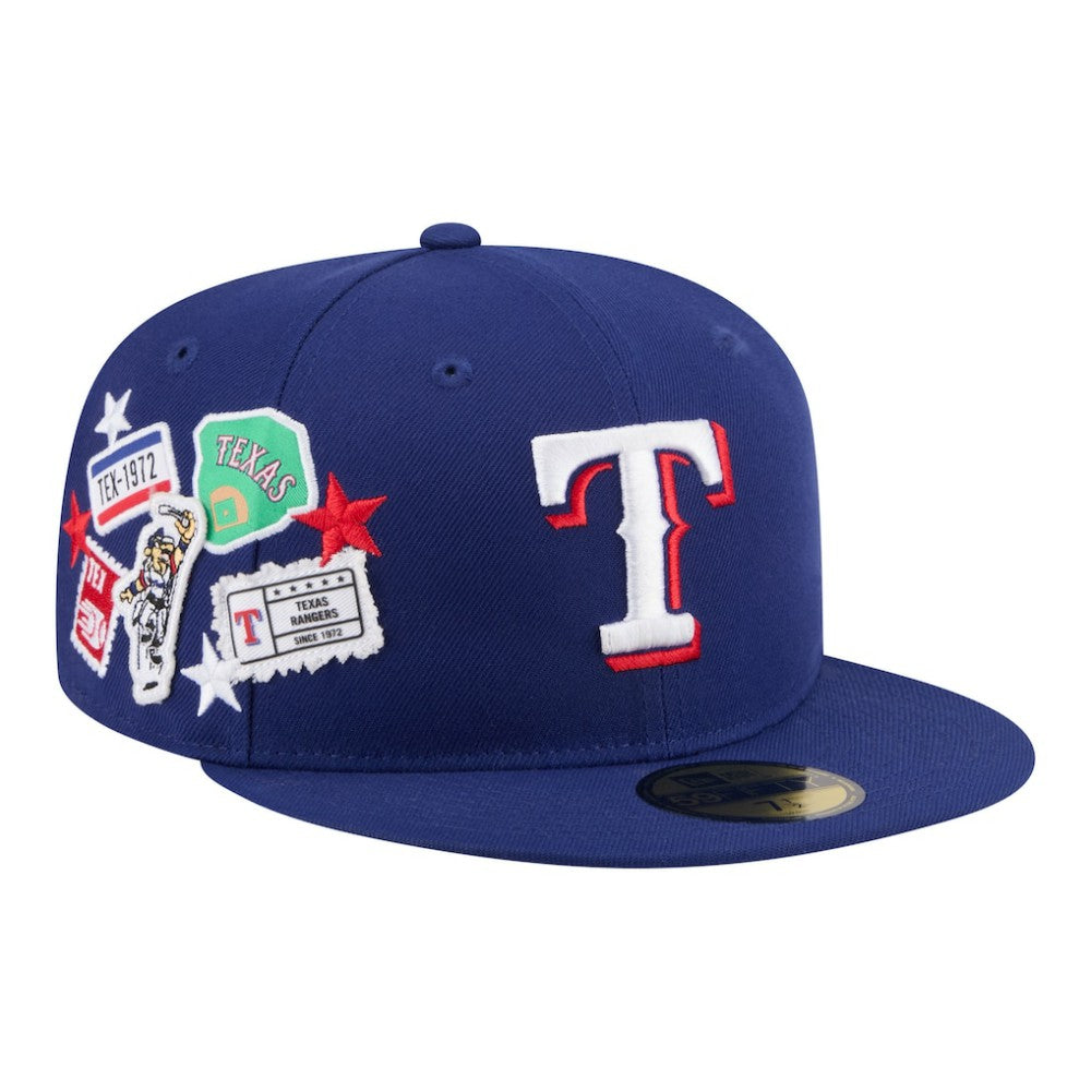 Royal Texas Rangers New Era City Patch 59FIFTY Fitted Hat