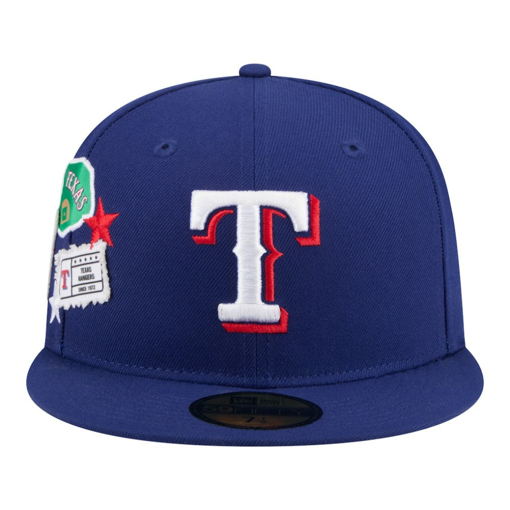 Royal Texas Rangers New Era City Patch 59FIFTY Fitted Hat