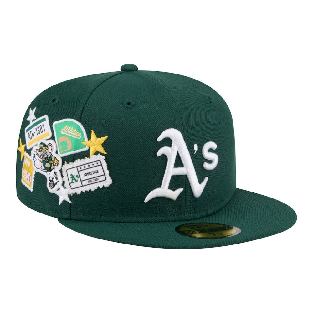 Green Athletics New Era City Patch 59FIFTY Fitted Hat
