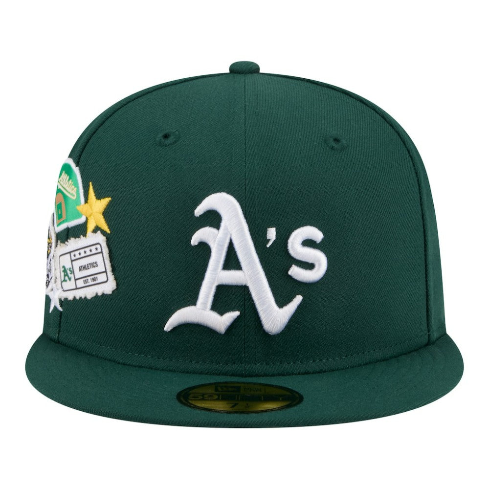 Green Athletics New Era City Patch 59FIFTY Fitted Hat