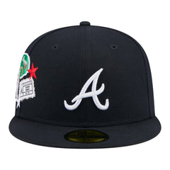 Navy Atlanta Braves New Era City Patch 59FIFTY Fitted Hat