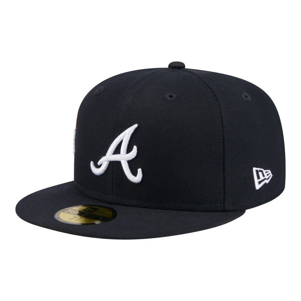 Navy Atlanta Braves New Era City Patch 59FIFTY Fitted Hat